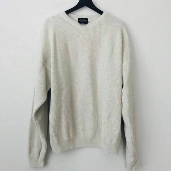 Eddie Bauer Men’s Crewneck Ribbed Knit Pullover Sweater - Picture 2 of 6